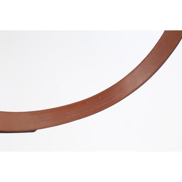 Coach Burgundy Leather Skinny Dress Belt Cowhide Gold Buckle Women Size 34 85 - Picture 8 of 9